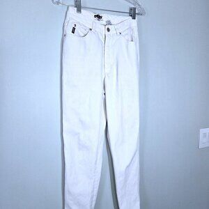 Vintage DKNY White Straight Ankle Jeans Size 2